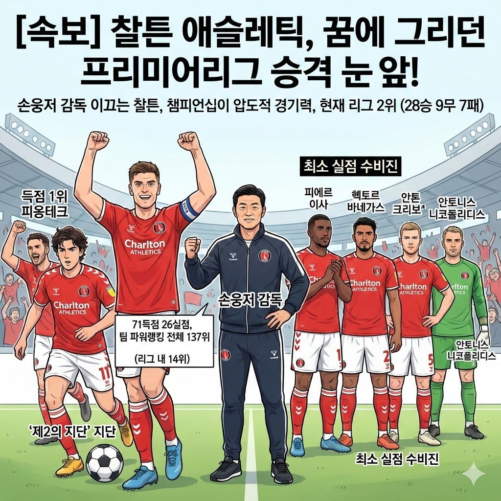 찰튼 돌풍! EPL 승격 눈앞? [손웅저 매직]